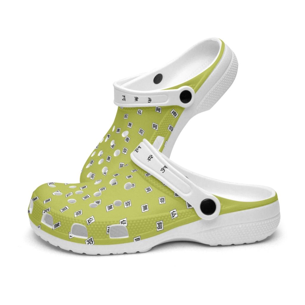 gyomei himejima demon slayer custom clogs 4 - Anime Shoes UK Store