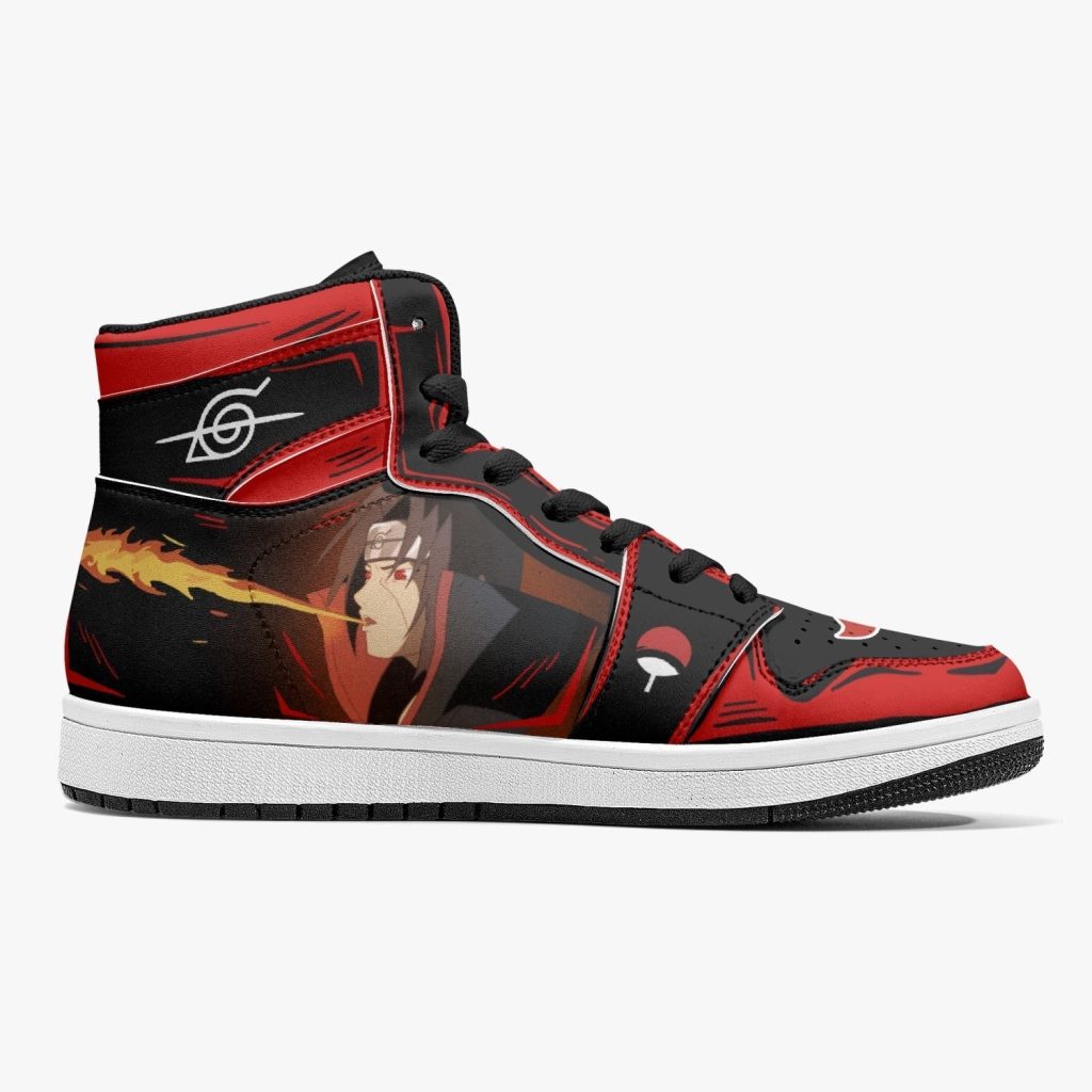 itachi uchiha fireball akatsuki j force shoes 22 - Anime Shoes UK Store