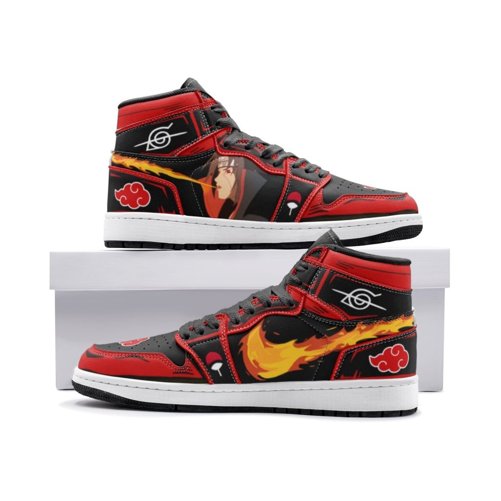 itachi uchiha fireball akatsuki jd1 shoes - Anime Shoes UK Store