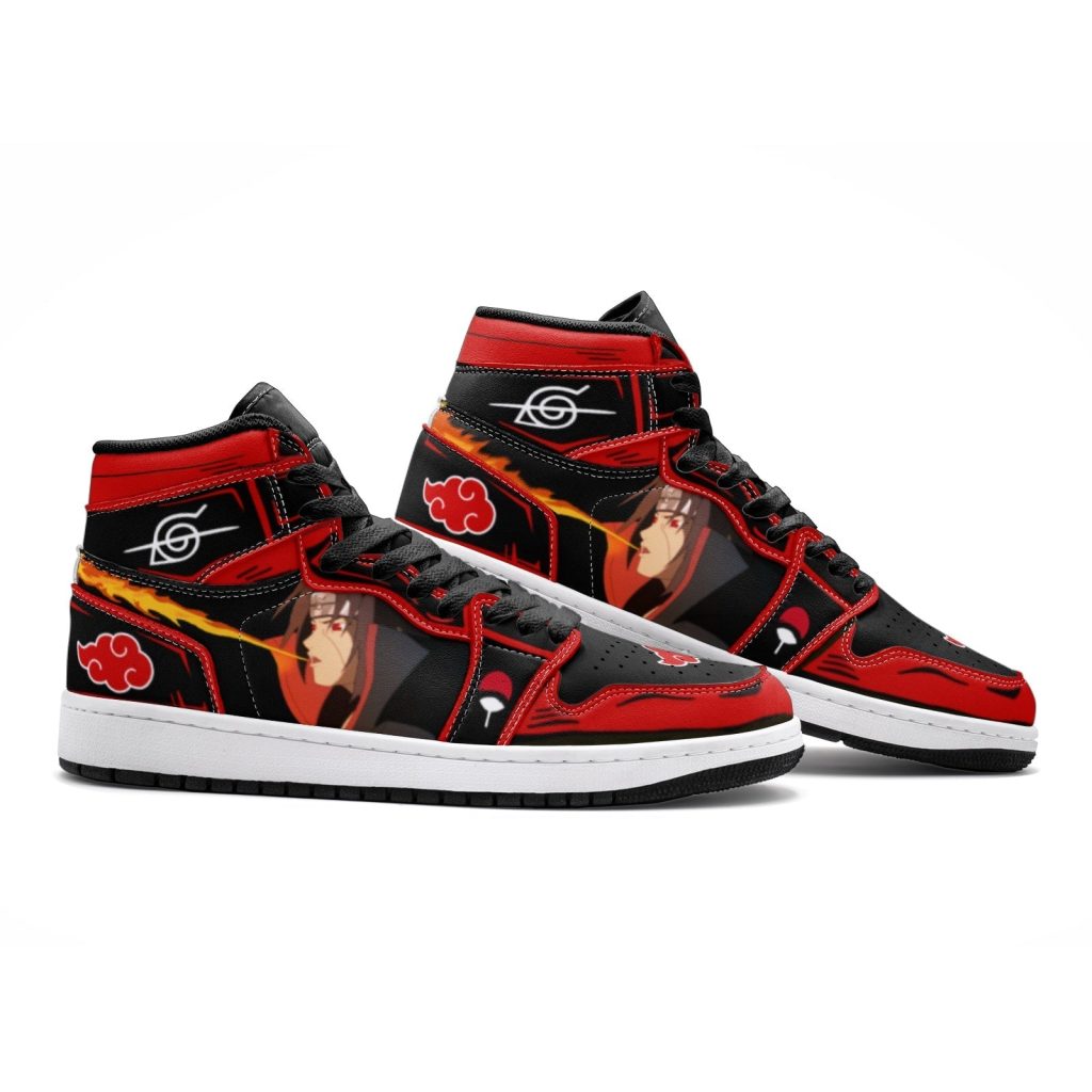 itachi uchiha fireball akatsuki jd1 shoes 2 - Anime Shoes UK Store