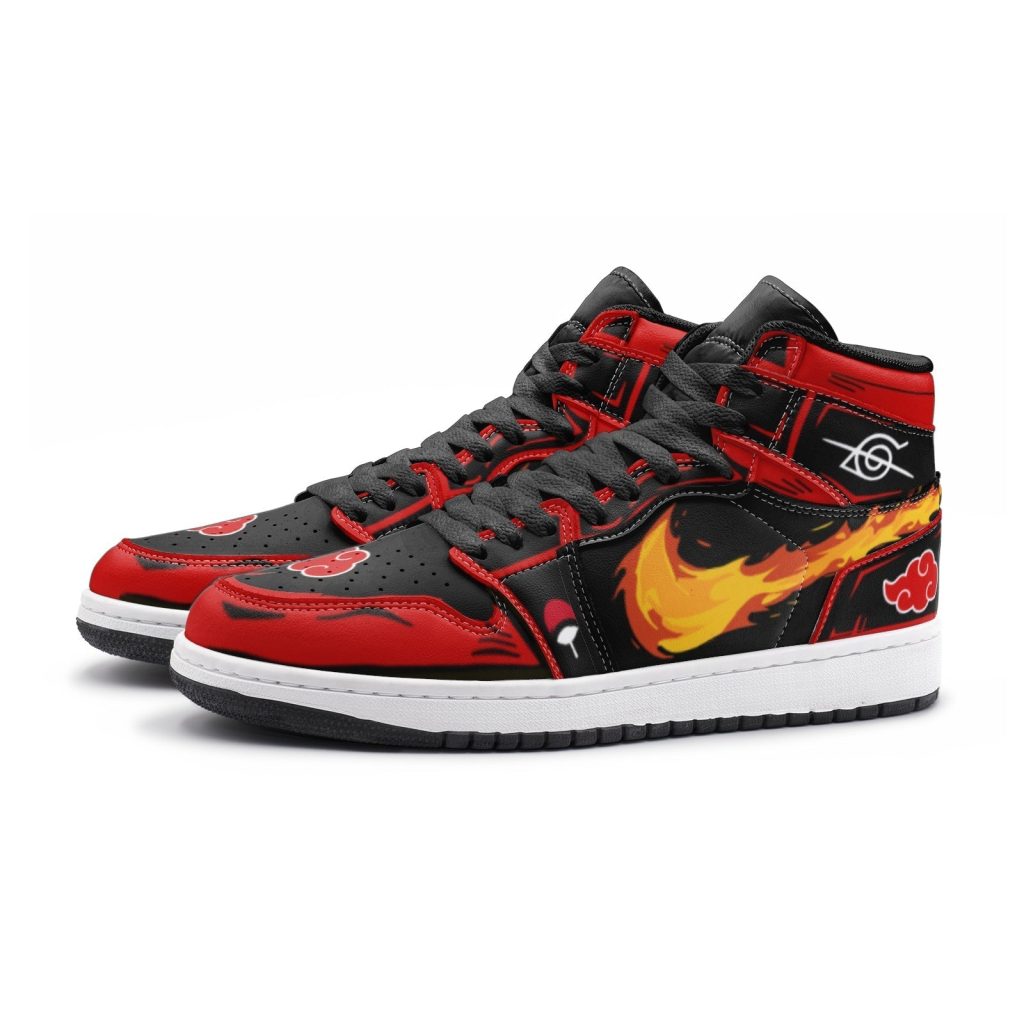 itachi uchiha fireball akatsuki jd1 shoes 3 - Anime Shoes UK Store