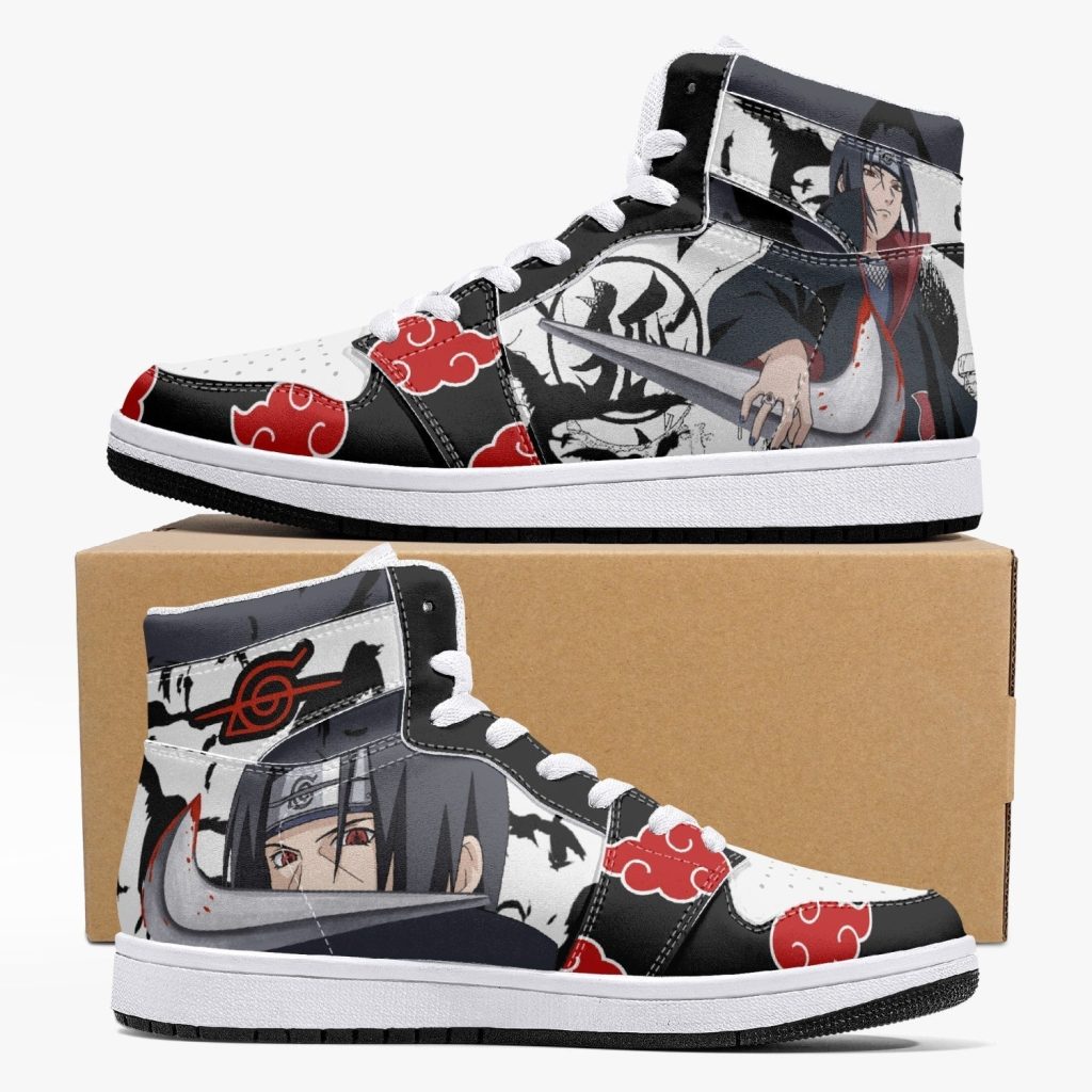 itachi uchiha v2 naruto j force shoes 16 - Anime Shoes UK Store