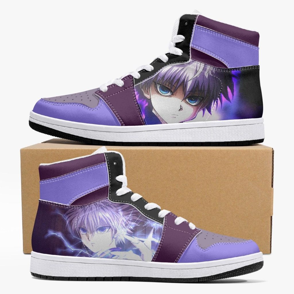 killua lightning palm hunter x hunter j force shoes 17 - Anime Shoes UK Store