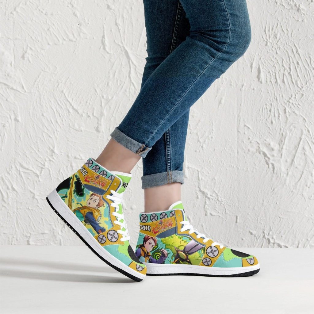 king seven deadly sins j force shoes 13 - Anime Shoes UK Store