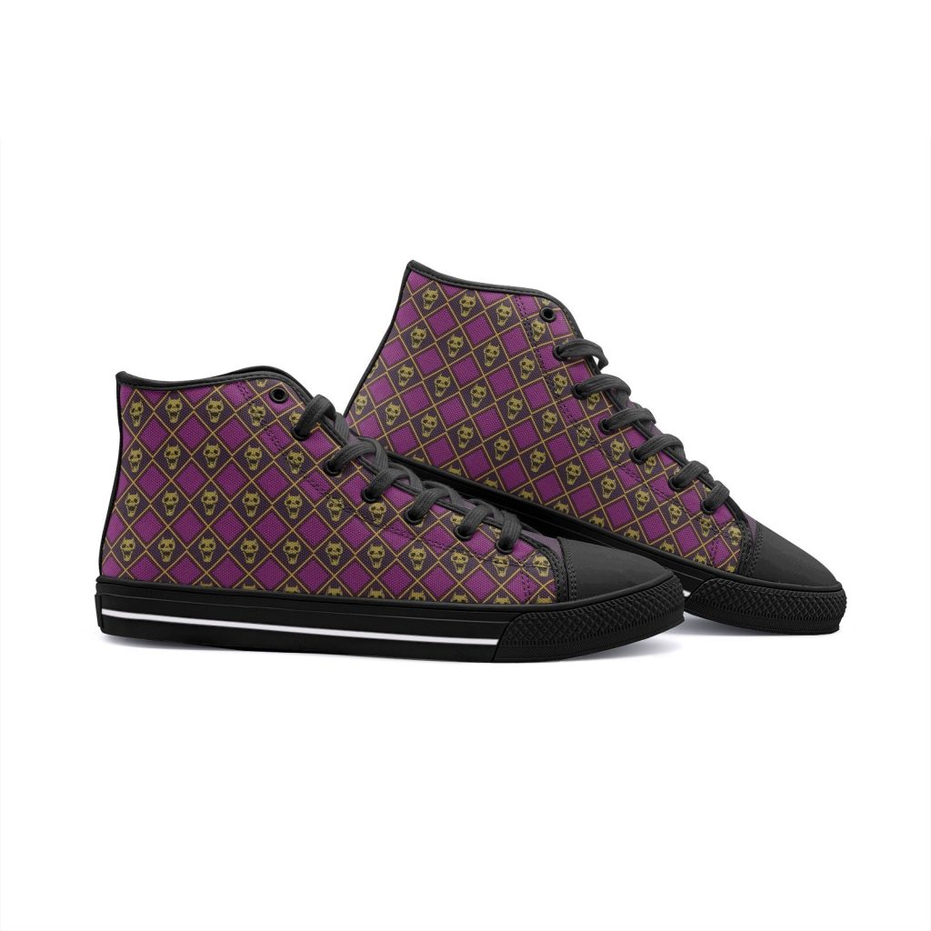 kira killer queen jojos bizarre adventure classic high top canvas shoes 6 - Anime Shoes UK Store