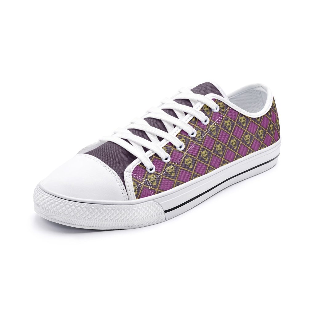 kira killer queen jojos bizarre adventure classic low top canvas shoes - Anime Shoes UK Store