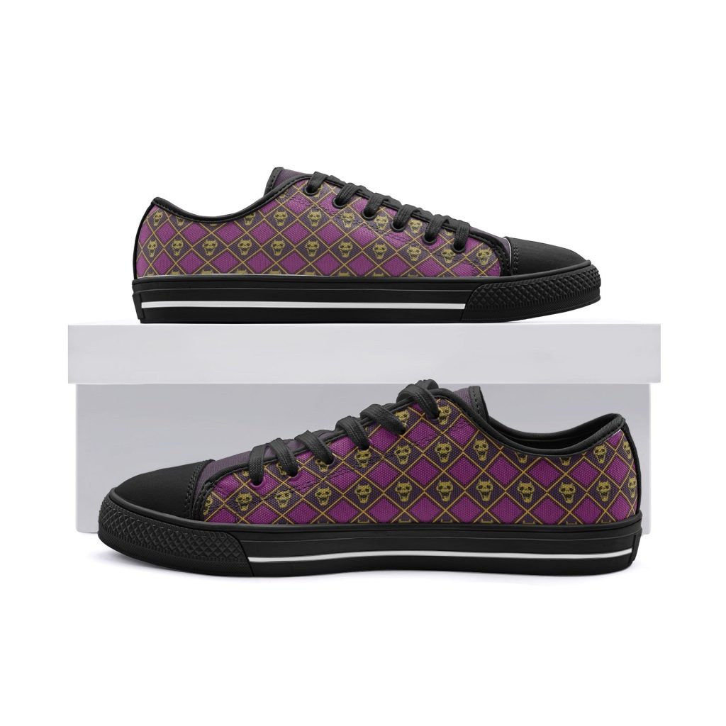 kira killer queen jojos bizarre adventure classic low top canvas shoes 6 - Anime Shoes UK Store