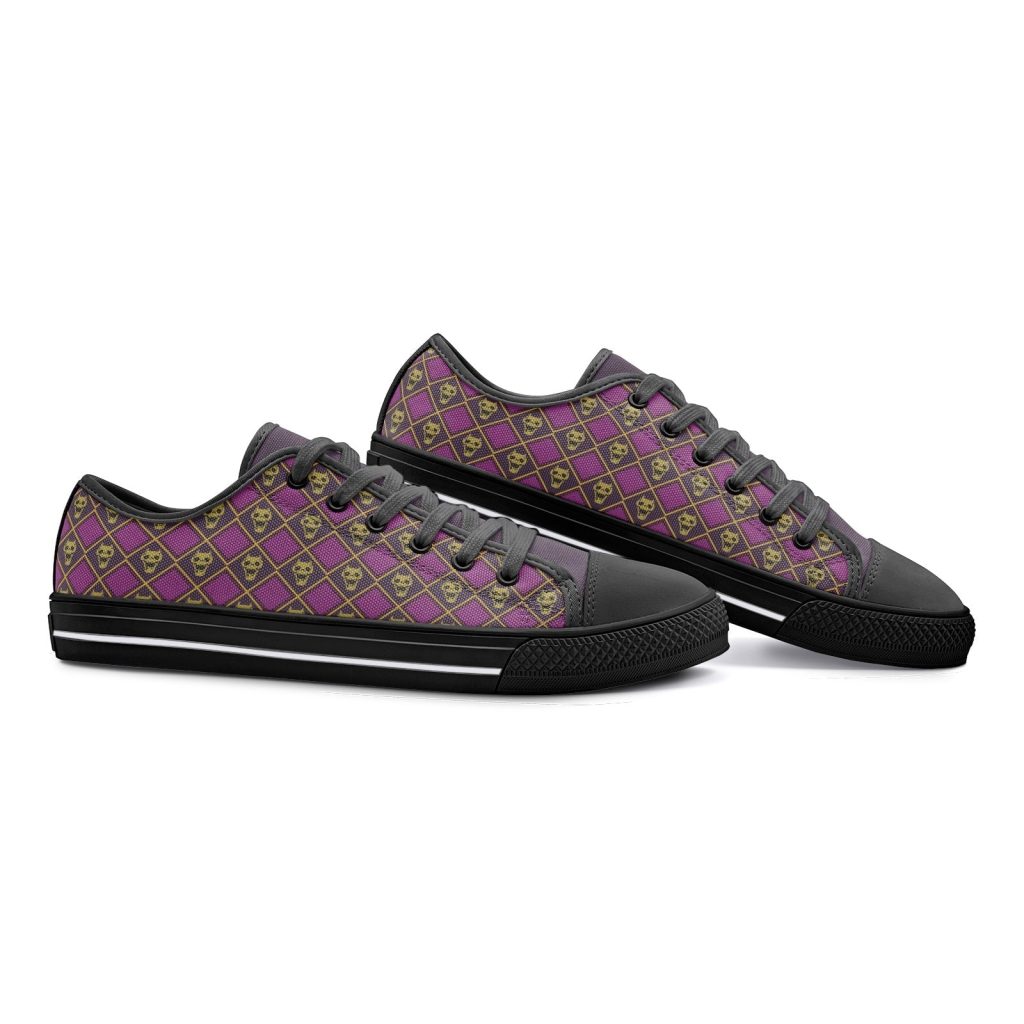 kira killer queen jojos bizarre adventure classic low top canvas shoes 7 - Anime Shoes UK Store