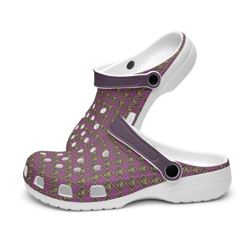 kira killer queen jojos bizarre adventure custom clogs 4 - Anime Shoes UK Store