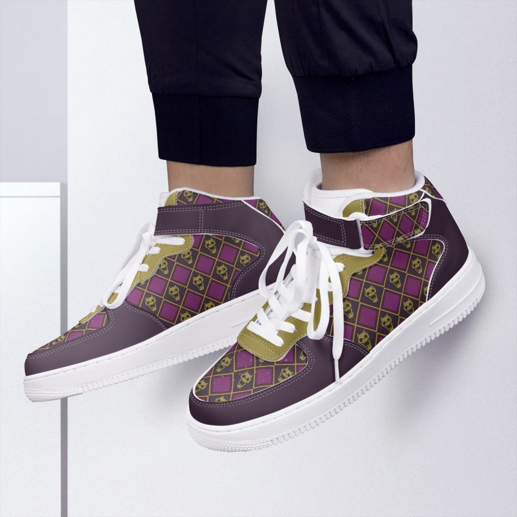kira killer queen jojos bizarre adventure high top kamikaze shoes 7 - Anime Shoes UK Store