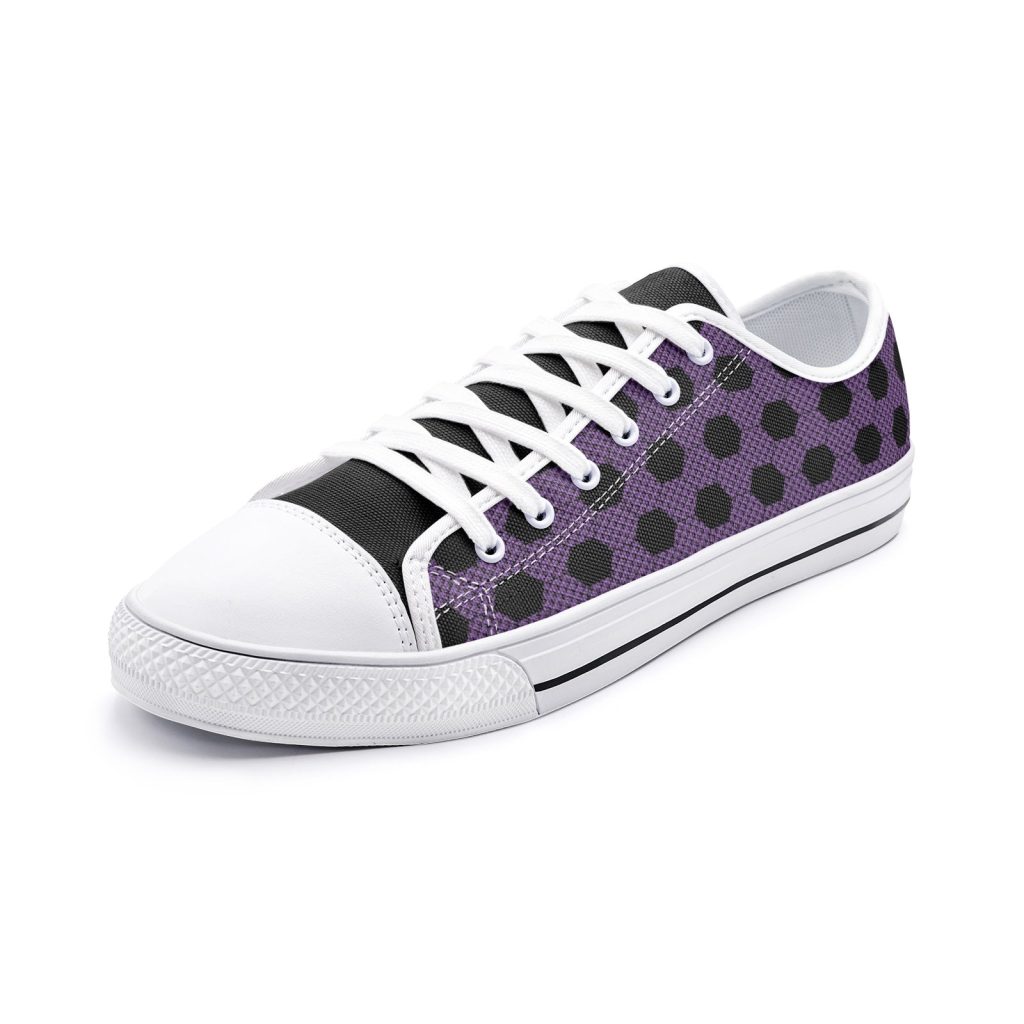 kokushibo demon slayer classic low top canvas shoes - Anime Shoes UK Store