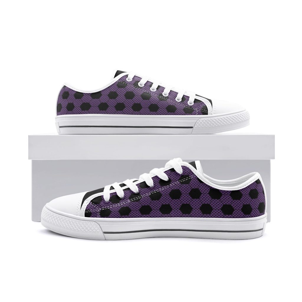 kokushibo demon slayer classic low top canvas shoes 2 - Anime Shoes UK Store