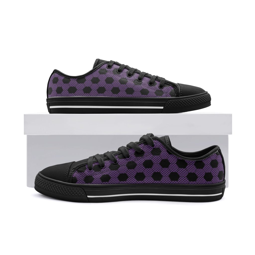 kokushibo demon slayer classic low top canvas shoes 6 - Anime Shoes UK Store