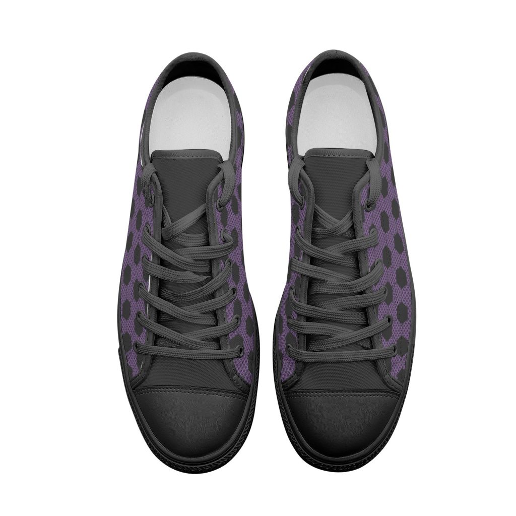 kokushibo demon slayer classic low top canvas shoes 8 - Anime Shoes UK Store