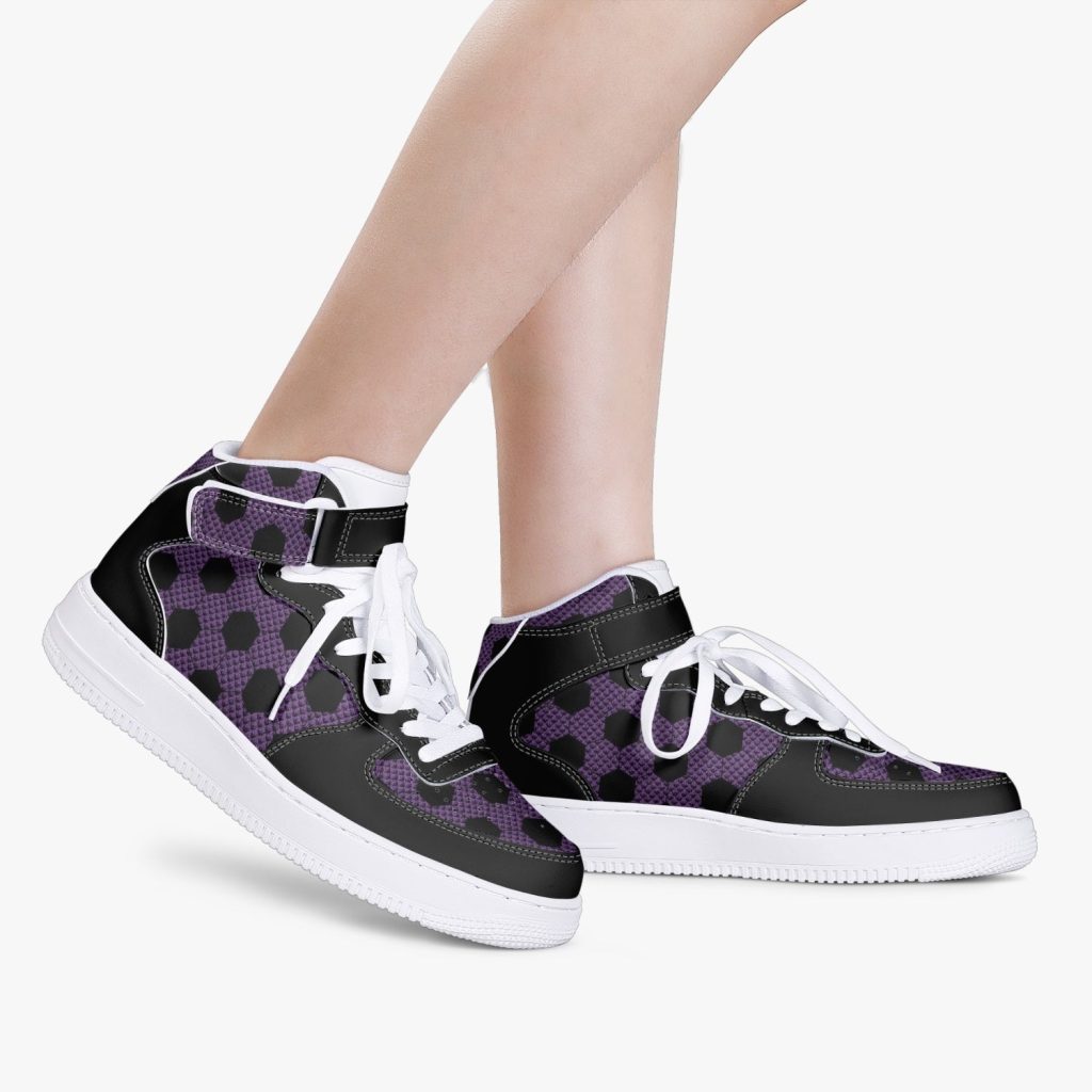 kokushibo demon slayer high top kamikaze shoes 9 - Anime Shoes UK Store
