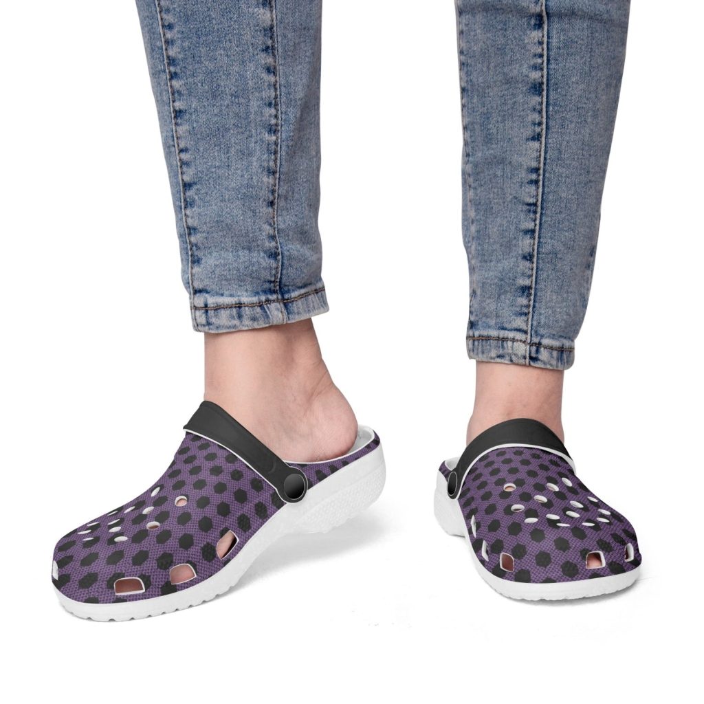 kokushibo haori demon slayer custom clogs 3 - Anime Shoes UK Store