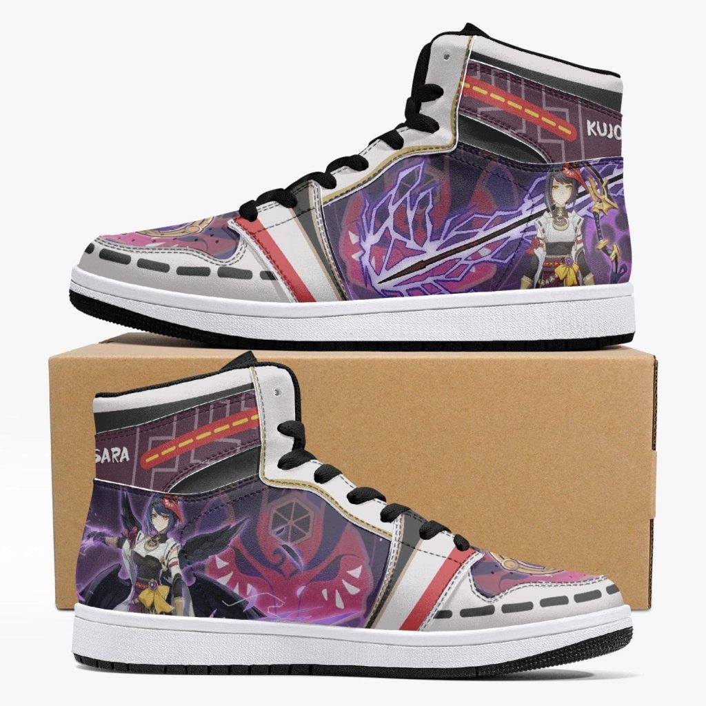 kujou sara genshin impact j force shoes - Anime Shoes UK Store