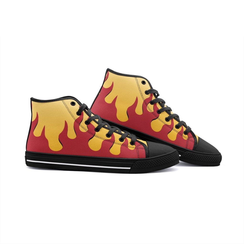 kyojuro demon slayer classic high top canvas shoes 6 - Anime Shoes UK Store