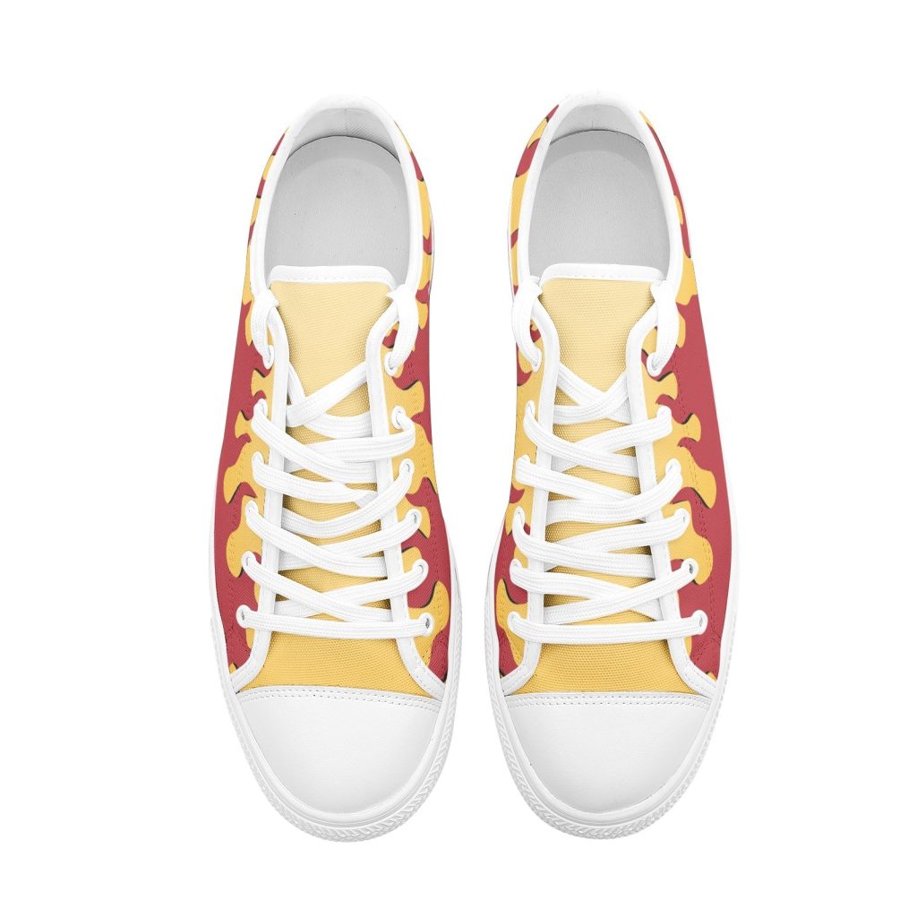 kyojuro demon slayer classic low top canvas shoes 4 - Anime Shoes UK Store