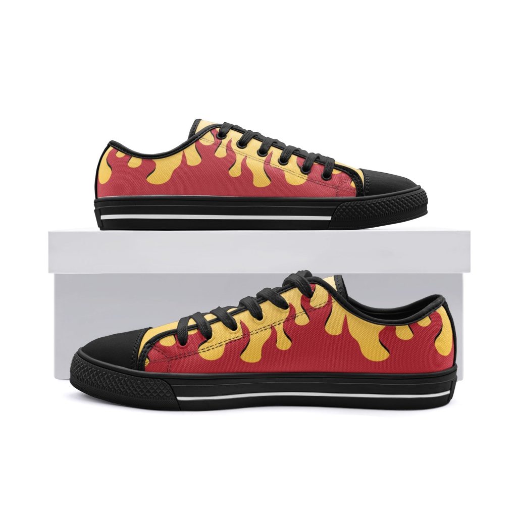kyojuro demon slayer classic low top canvas shoes 6 - Anime Shoes UK Store
