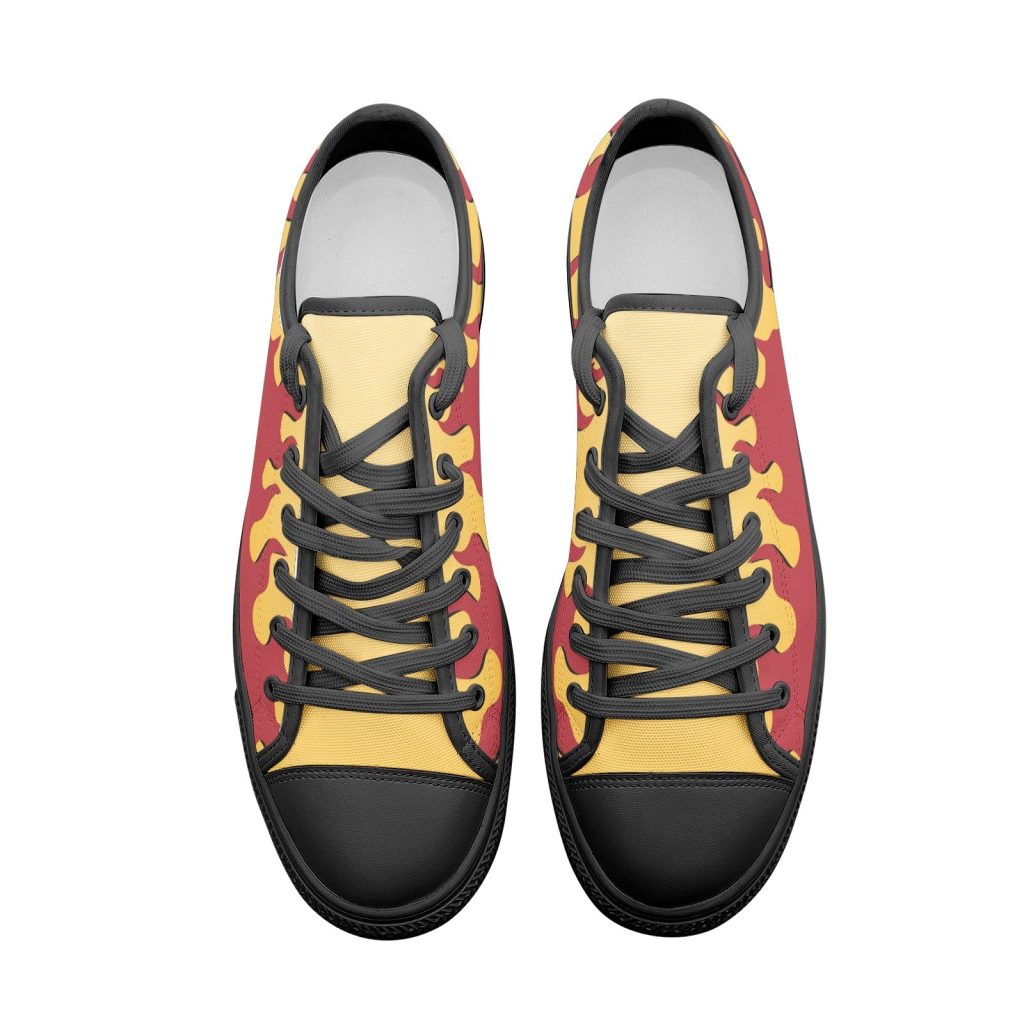 kyojuro demon slayer classic low top canvas shoes 8 - Anime Shoes UK Store