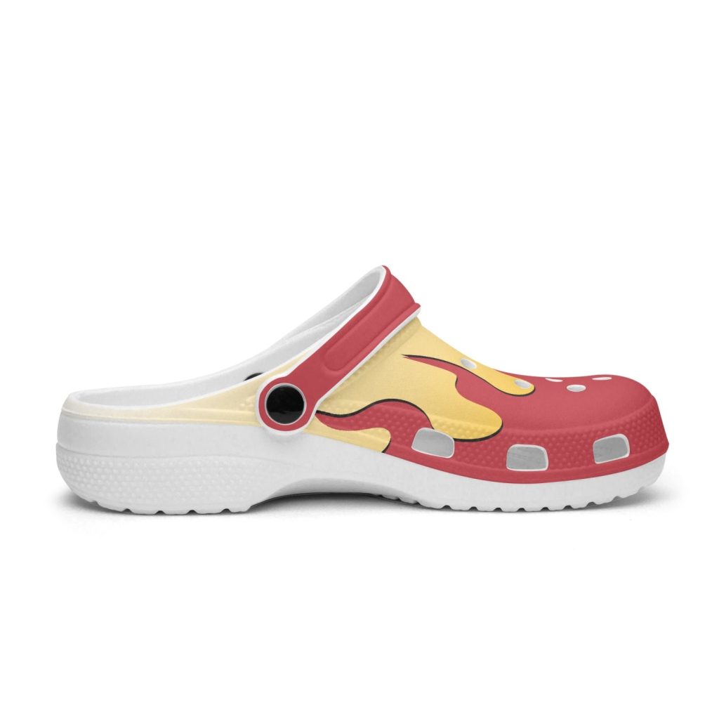 kyojuro demon slayer custom clogs 5 - Anime Shoes UK Store