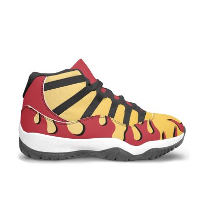 kyojuro rengoku demon slayer aj11 basketball shoes 2 - Anime Shoes UK Store