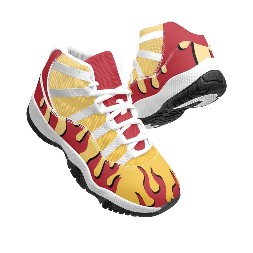kyojuro rengoku demon slayer aj11 basketball shoes 21 - Anime Shoes UK Store