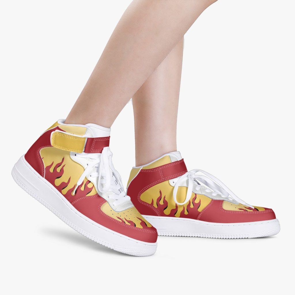 kyojuro rengoku demon slayer high top kamikaze shoes 8 - Anime Shoes UK Store