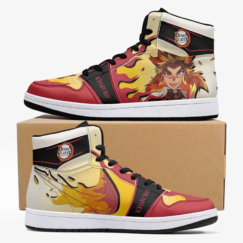 kyojuro rengoku demon slayer j force shoes - Anime Shoes UK Store