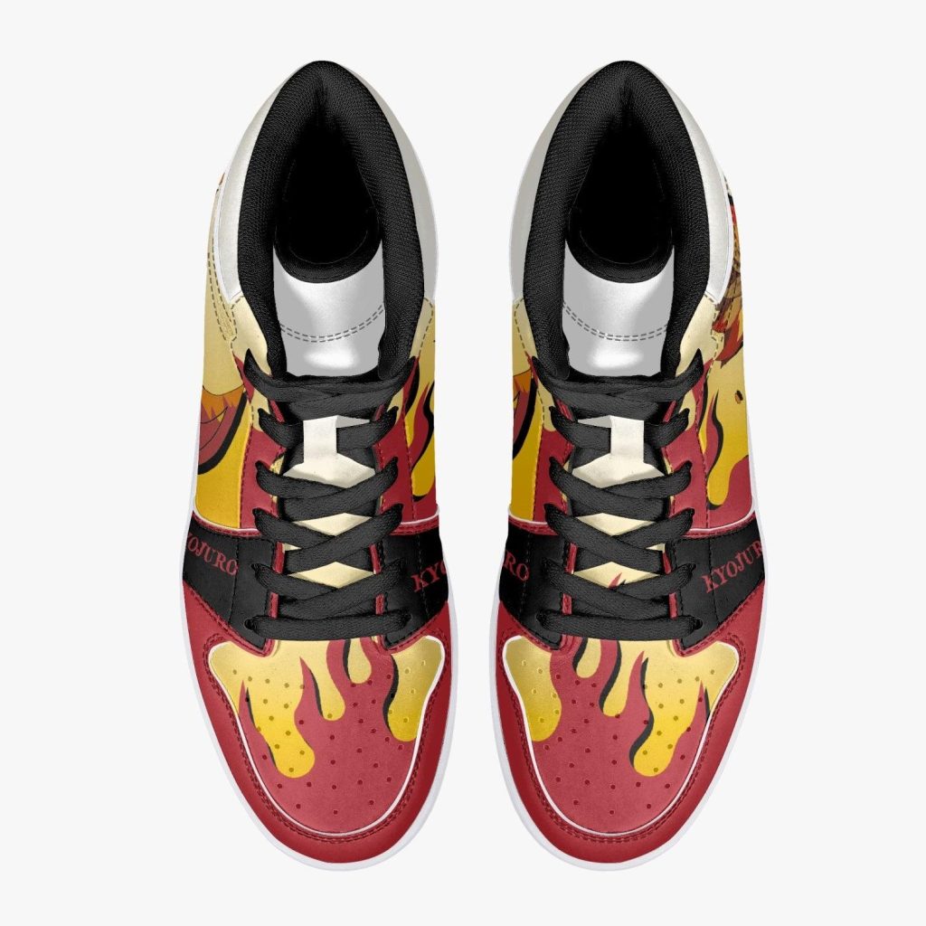 kyojuro rengoku demon slayer j force shoes 3 - Anime Shoes UK Store