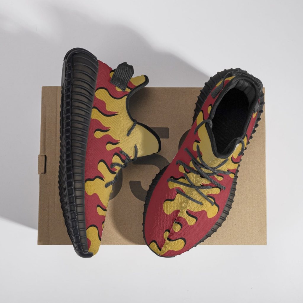 kyojuro rengoku demon slayer yz shoes 2 - Anime Shoes UK Store