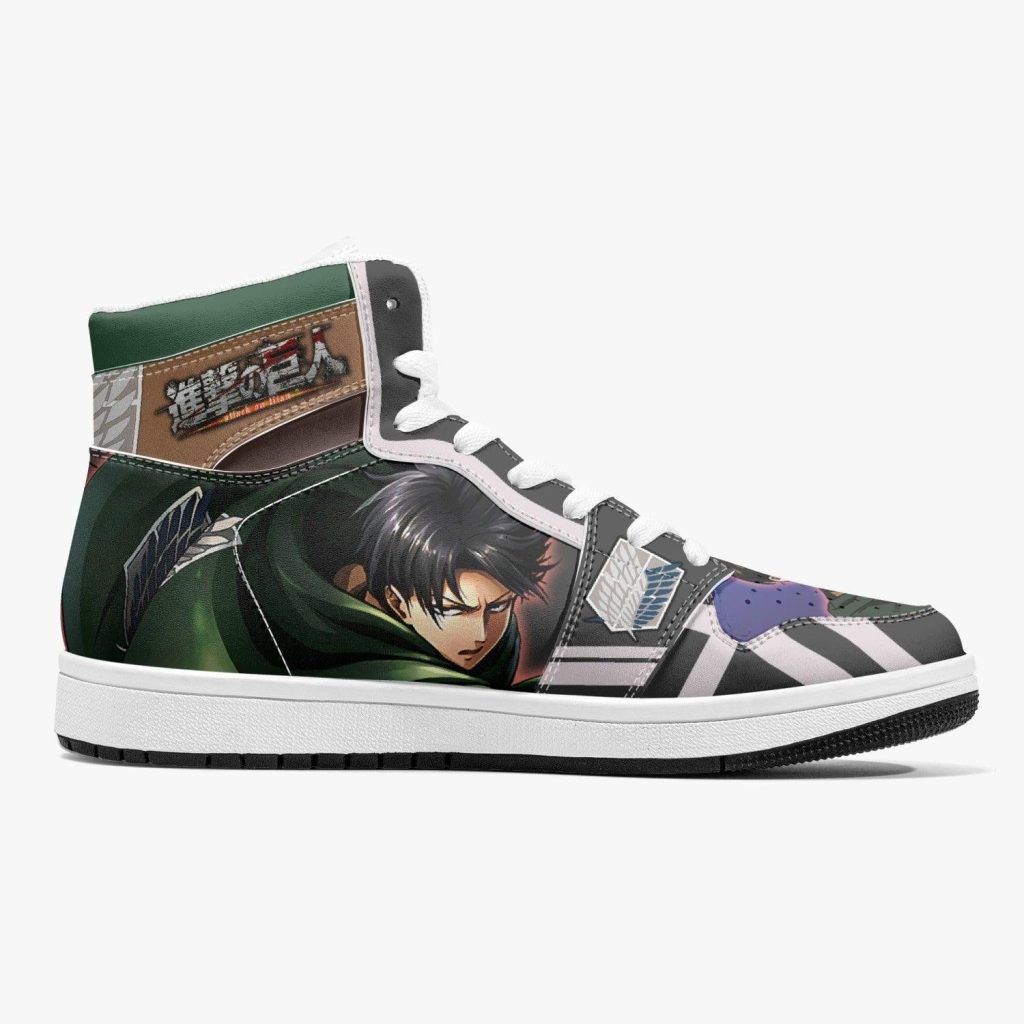 levi ackerman timeskip attack on titan j force shoes 3 - Anime Shoes UK Store