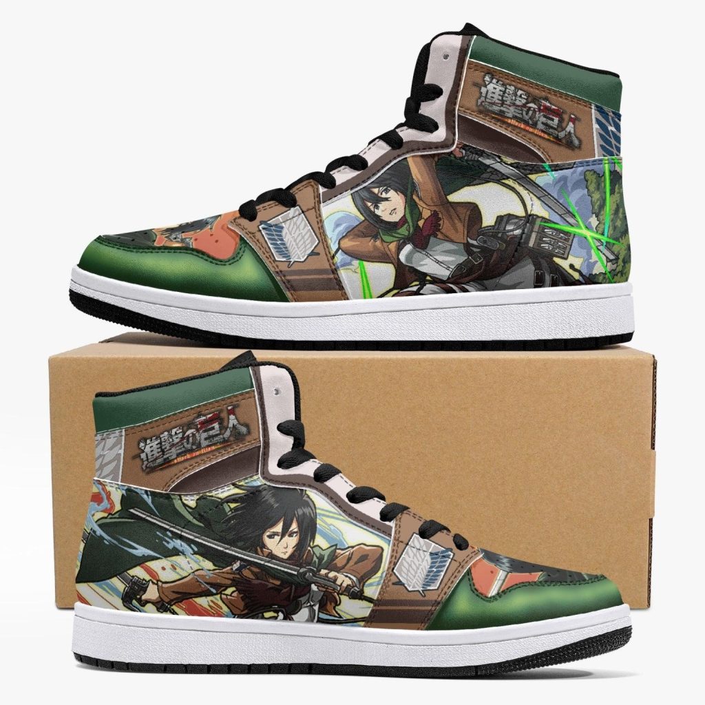 mikasa ackerman survey corps attack on titan j force shoes - Anime Shoes UK Store