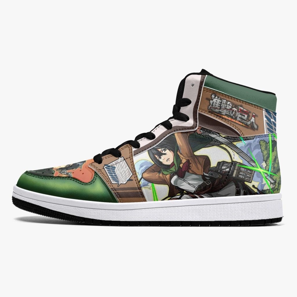 mikasa ackerman survey corps attack on titan j force shoes 7 - Anime Shoes UK Store