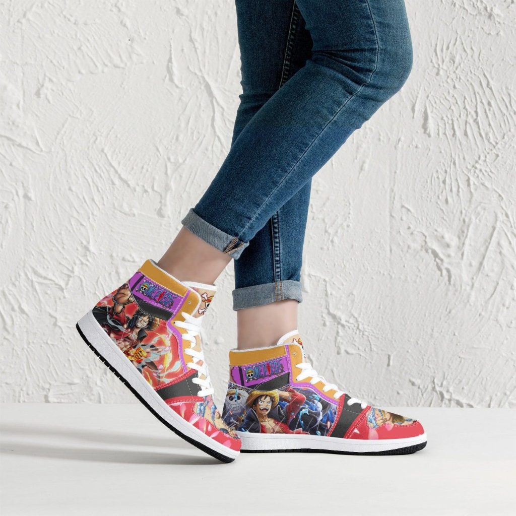monkey d luffy armament haki ryuo one piece j force shoes 15 - Anime Shoes UK Store