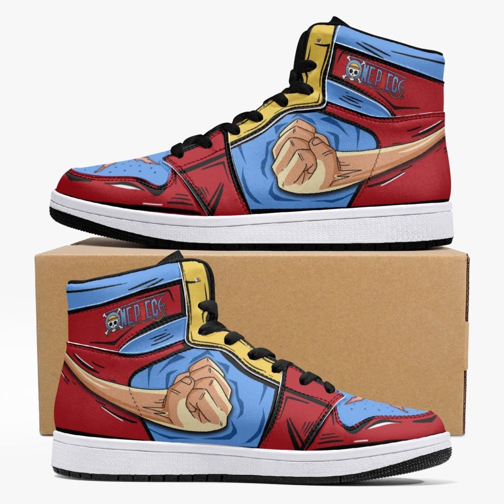 monkey d luffy fist one piece j force shoes - Anime Shoes UK Store