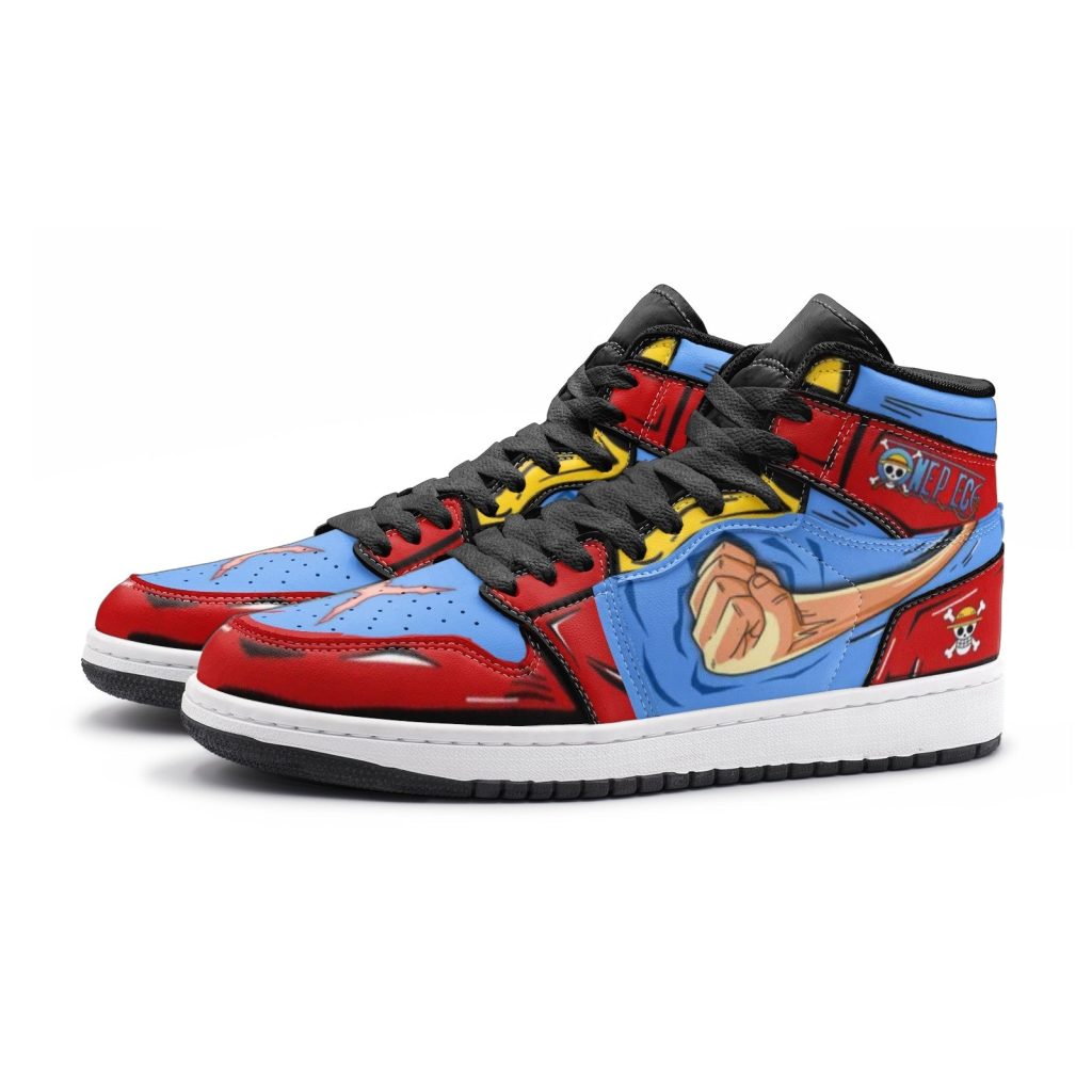 monkey d luffy fist one piece jd1 shoes 3 - Anime Shoes UK Store