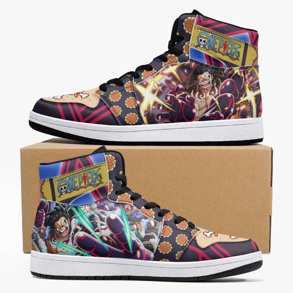 monkey d luffy gear 4th bound man one piece j force shoes - Anime Shoes UK Store