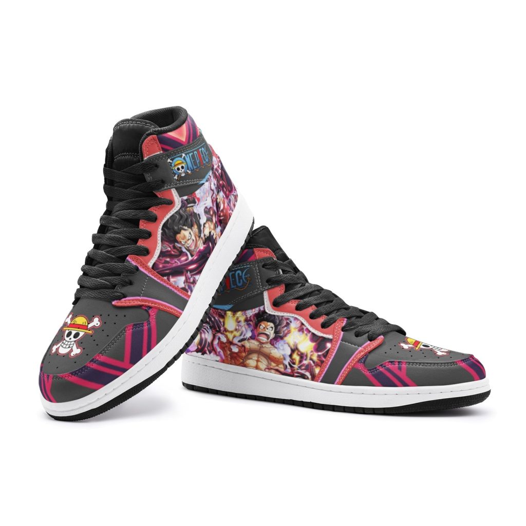 monkey d luffy gear 4th snake man one piece jd1 shoes 4 - Anime Shoes UK Store