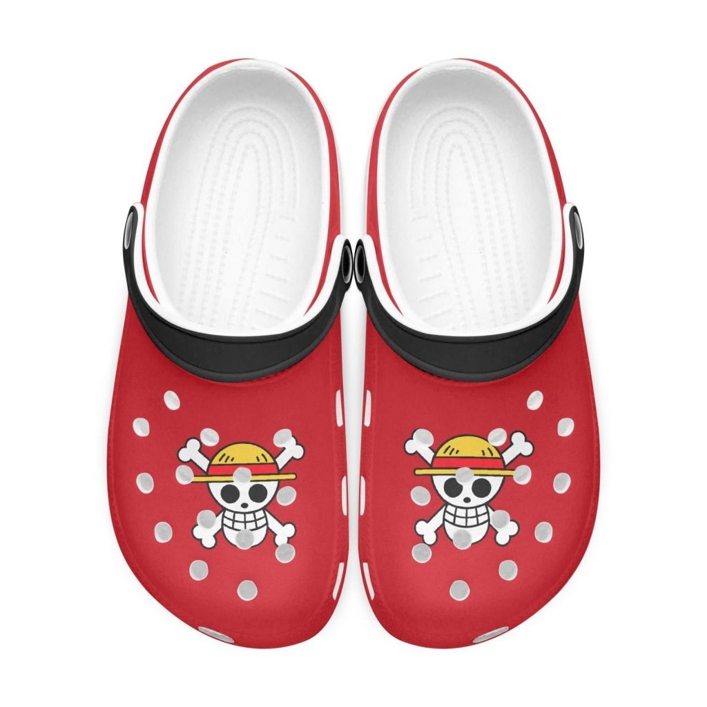 monkey d luffy one piece custom clogs 2 - Anime Shoes UK Store