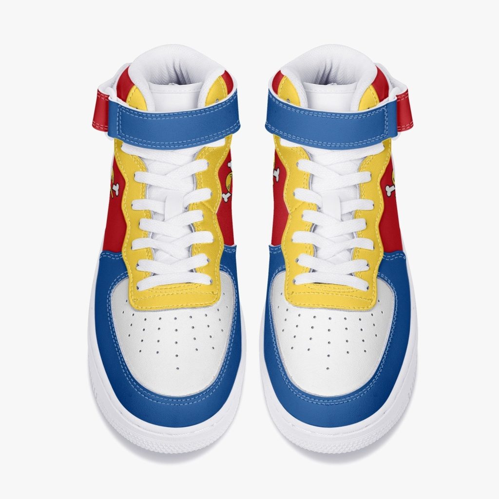 monkey d luffy one piece high top kamikaze shoes 6 - Anime Shoes UK Store