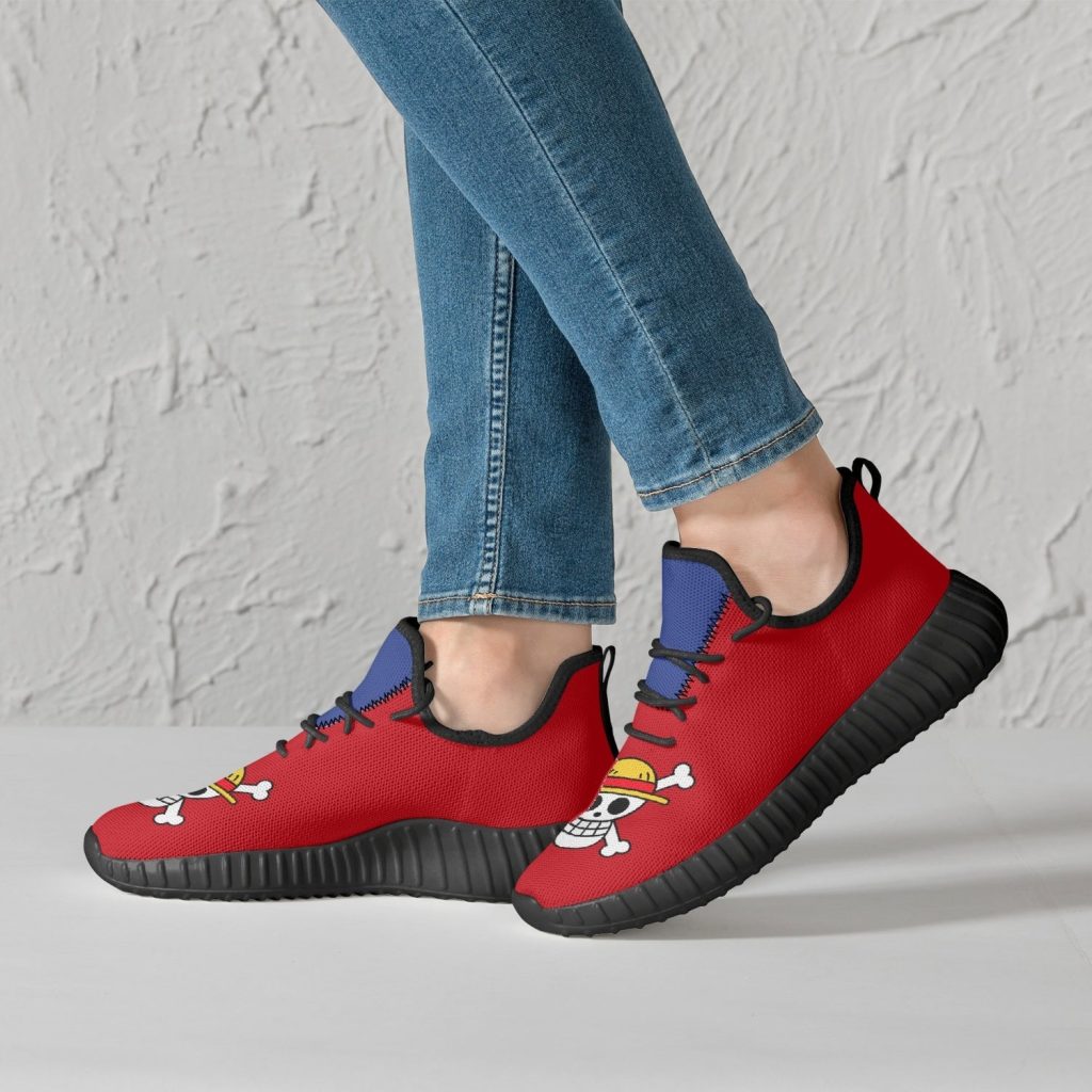 monkey d luffy one piece mesh nishi shoes 4 - Anime Shoes UK Store