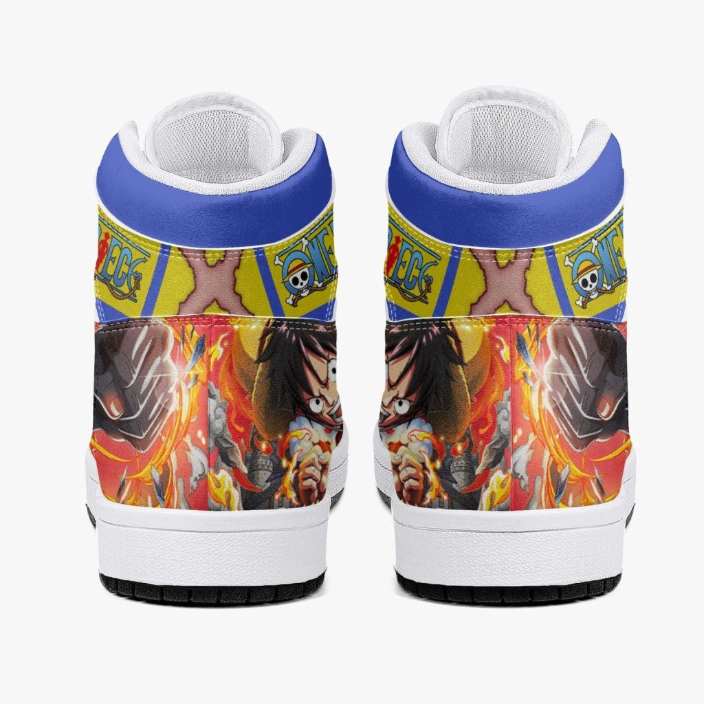 monkey d luffy red hawk one piece j force shoes 13 - Anime Shoes UK Store