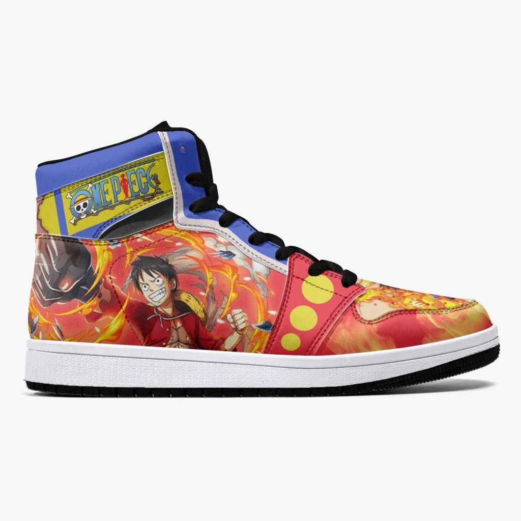 monkey d luffy red hawk one piece j force shoes 2 - Anime Shoes UK Store