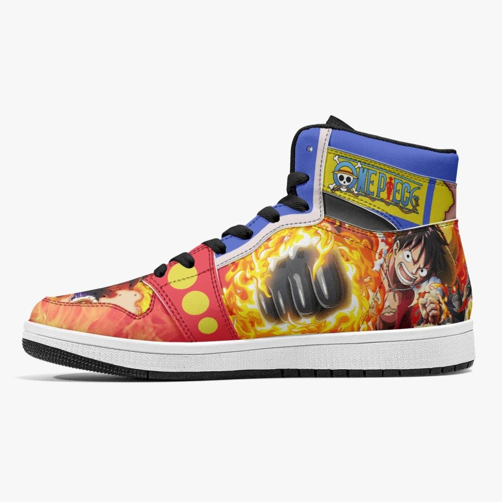 monkey d luffy red hawk one piece j force shoes 20 - Anime Shoes UK Store