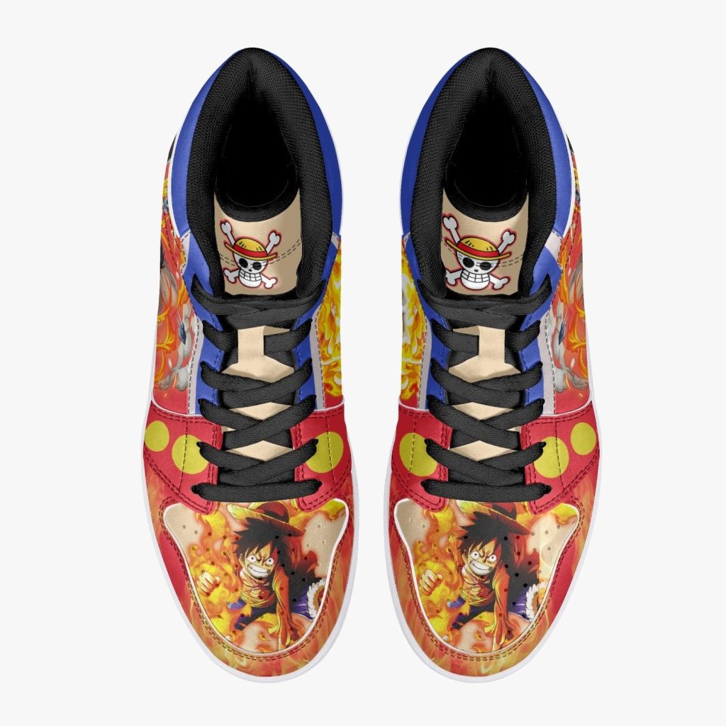 monkey d luffy red hawk one piece j force shoes 3 - Anime Shoes UK Store