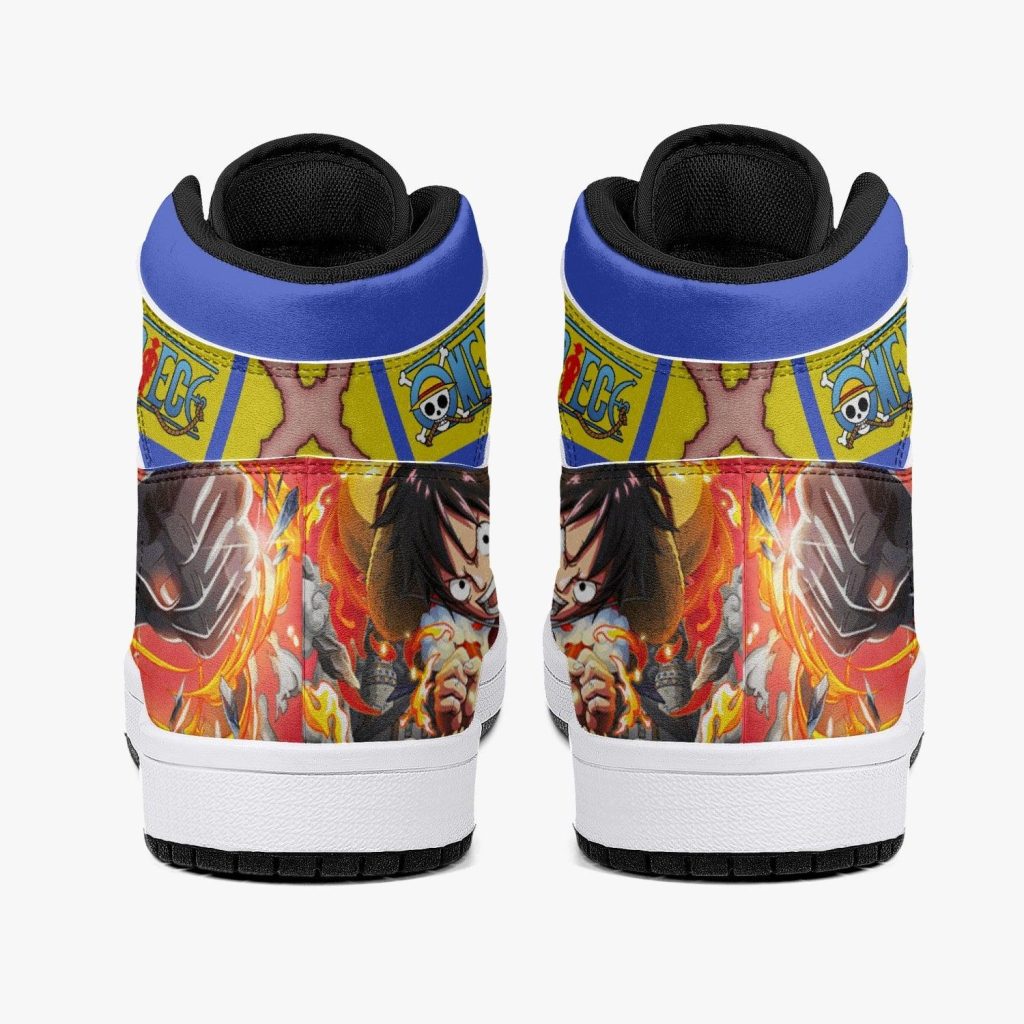 monkey d luffy red hawk one piece j force shoes 4 - Anime Shoes UK Store