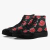 naruto akatsuki premium all black high top canvas shoes 6 - Anime Shoes UK Store