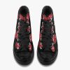 naruto akatsuki premium all black high top canvas shoes 7 - Anime Shoes UK Store